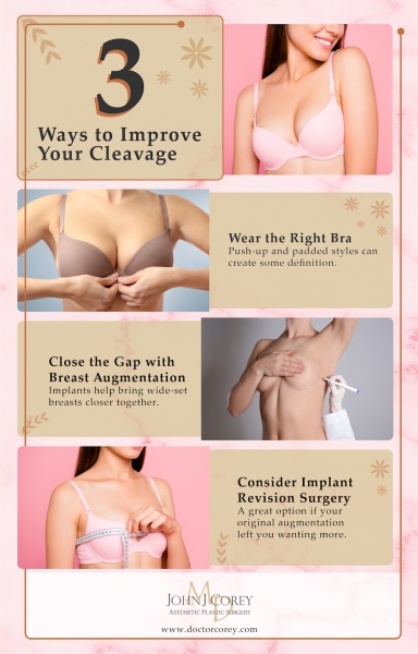 Ways to improve cleavage infographic 